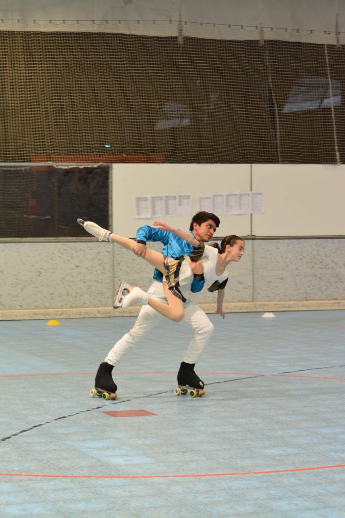 Roller Pair inlinefigure skating